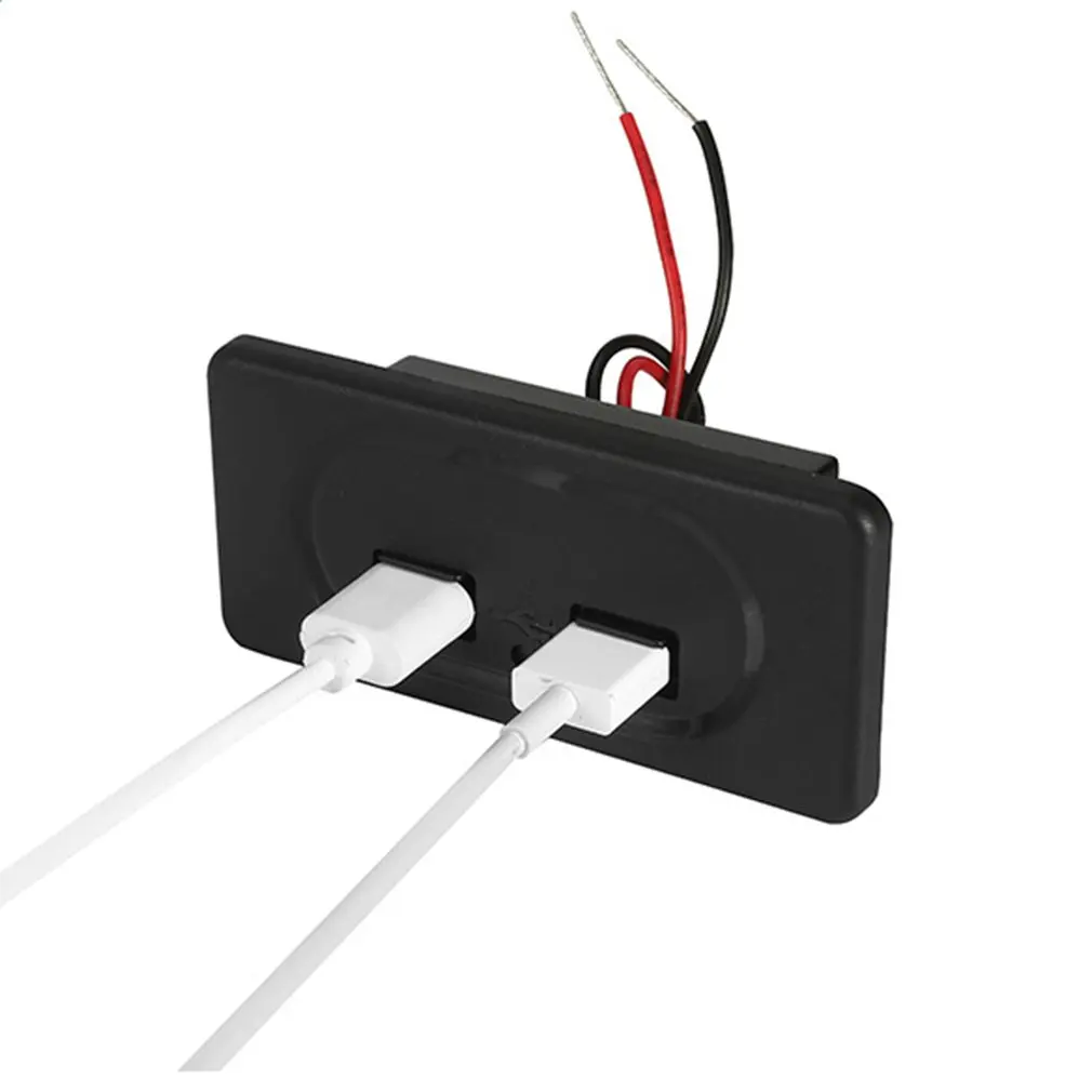 Розетка зарядная с двумя USB портами 4 8 А 3 1 12 В|USB-адаптеры| |