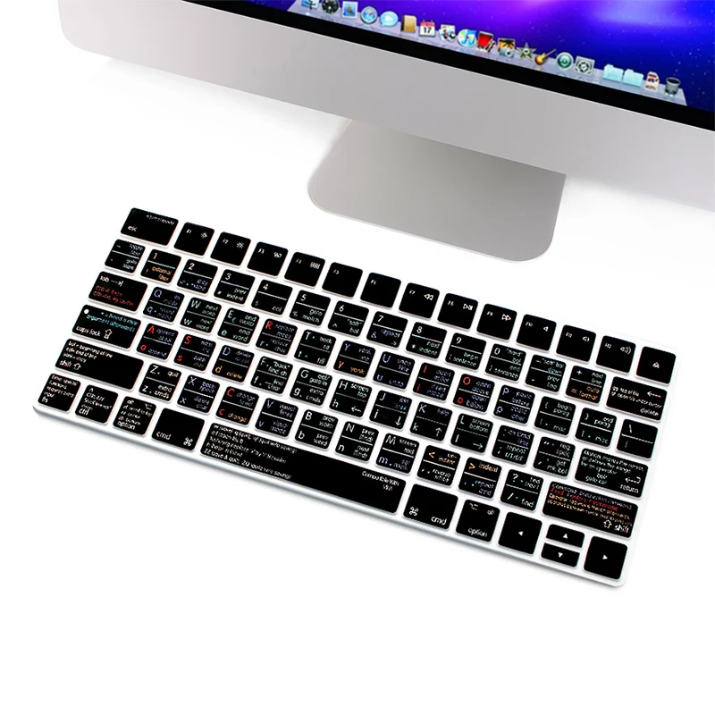 VIM VI HRH Serato DJ Traktor Pro 2/Traktor Kontrol S4 VIM ярлыки клавиатуры Чехлы силиконовая кожа для Apple Magic Keyboard MLA22B/A US - Цвет: VIM VI