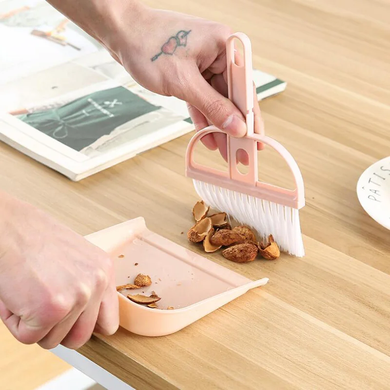 Портативный Мини Совок комплект Pooper Scooper очистки собака Кот отходов метла + корма