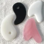 Натуральный нефритовый спа Gua Sha массажный розовый кварцевый камень Guasha для снятия морщин для лица и шеи