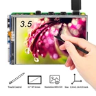 ЖК-дисплей TFT 3,5 дюйма для Raspberry Pi 4 Model B, 480*320 пикселей RGB, сенсорный экран, монитор с сенсорной ручкой