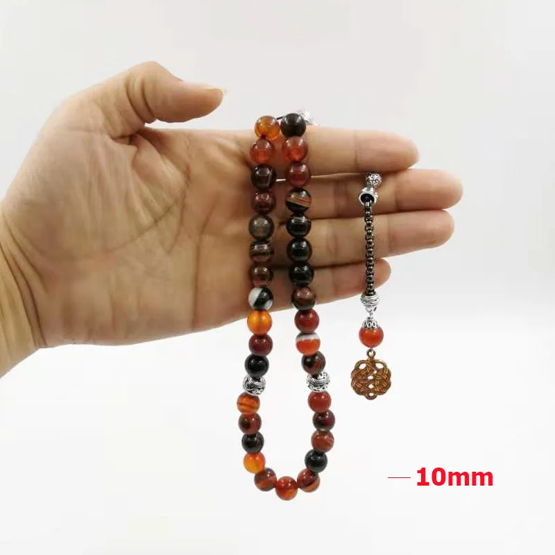 2020 новый стиль Tasbih натуральные Агаты мужской мусульманский четки 33 misbaha Арабская