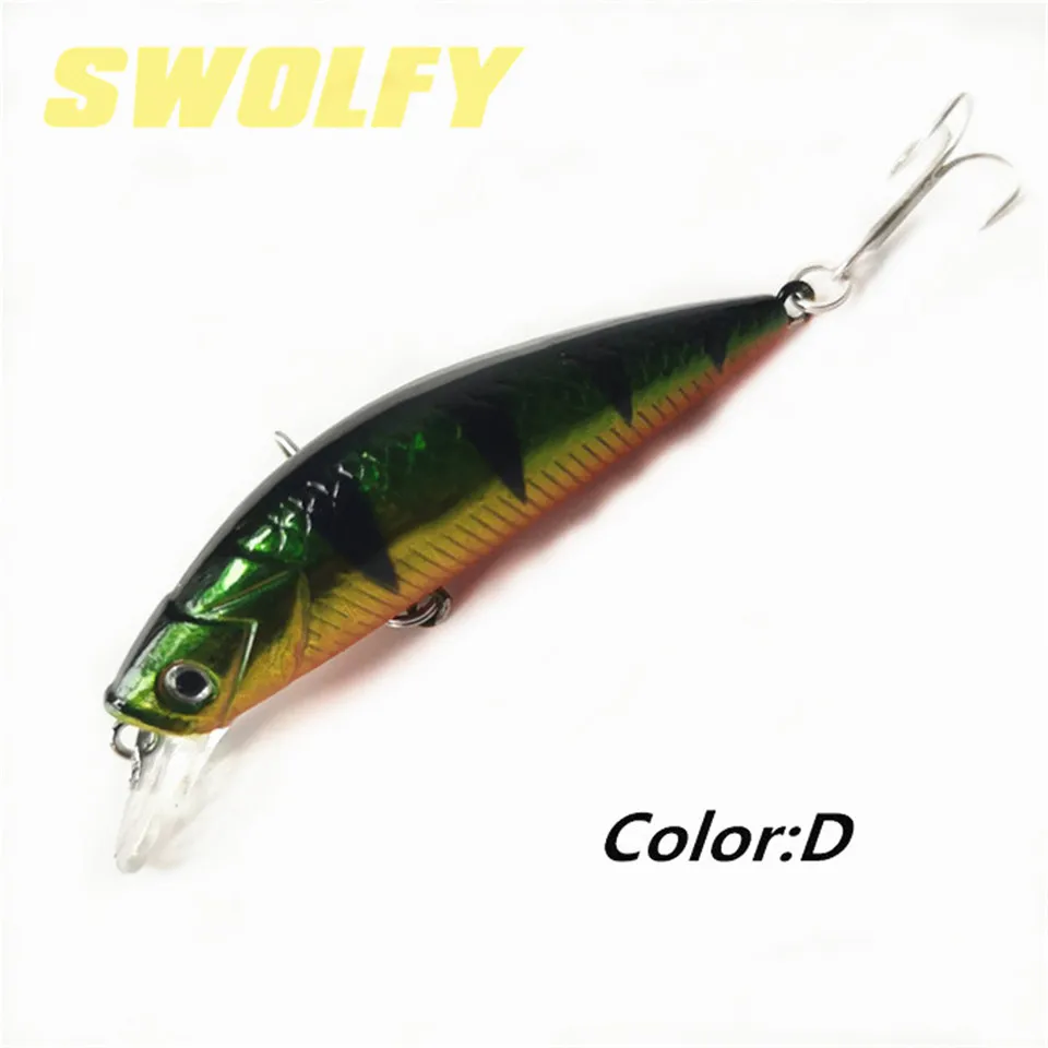 Swolfy 4 шт./лот новые рыболовные приманки реалистичные кренкбейт 5 см 6 г Гольян приманки искусственная твердая плавающая приманка тонущие воблеры