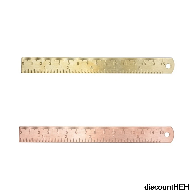 1 шт. маленькая медная линейка в винтажном стиле|Линейки| |