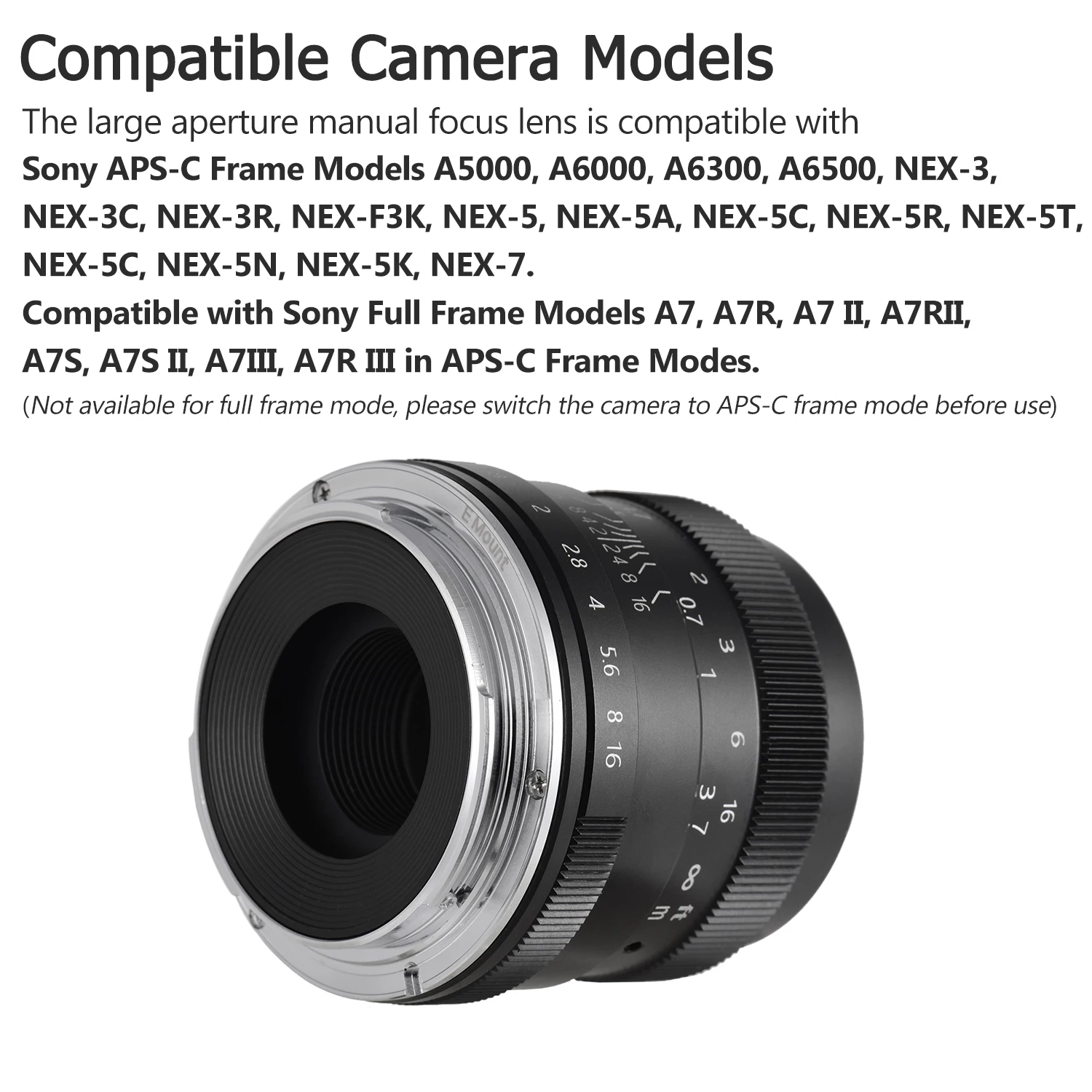 Andoer Digital 50 мм F1.8 объектив камеры с большой апертурой многослойное покрытие пленка