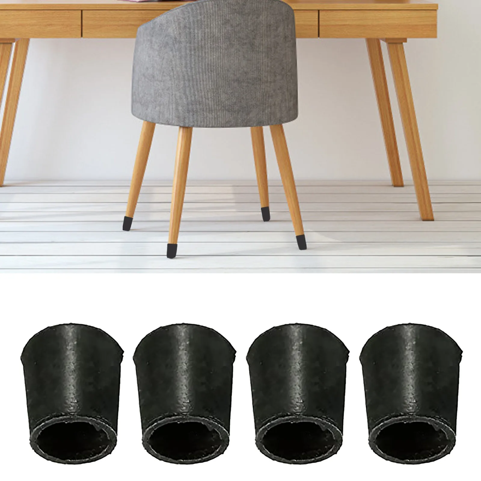 

Chair Leg Cover PVC Furniture Leg For Set Of 4 Protective Caps For Chair Legs-Solid Anti-scratchFloor Protection-Diameter 22mm