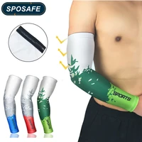 2pcs breathable quick dry uv protection running arm sleeves basketball elbow pad fitness armguards sports cycling arm warmers