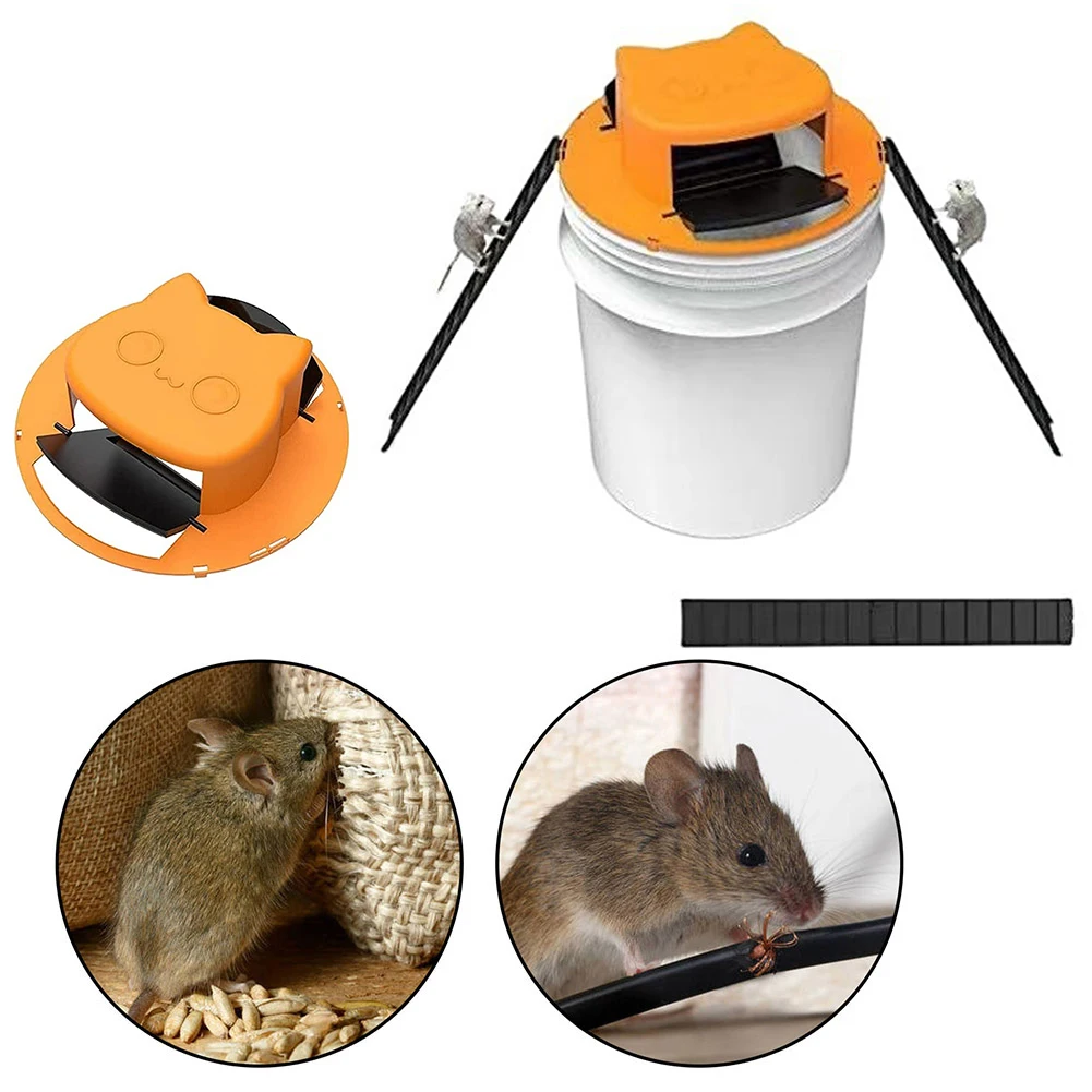 

Многоразовая умная мышь, крыса, ловушка, Пластиковая Складная крышка ведра, мышь, ловушка для мыши, гуманная или смертоносная ловушка, дверн...
