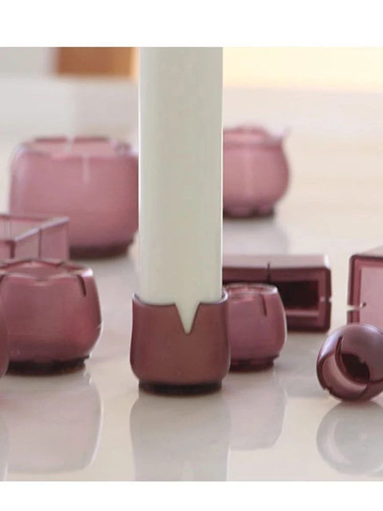 Мебельные ножки из коричневого ПВХ колпачки для ножек стула защита стола