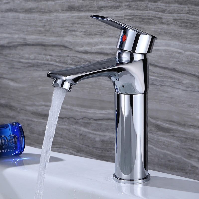 

Bathroom Basin Faucet Single Lever Lift Up Down Sink Faucet Height Adjustable Cold and Hot Water Mixer Tap Bathroom Accessories