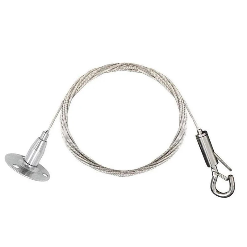 

Stainless Steel Wire Rope Automatic Wire Rope Clamp with Lock Hook Hanging Washer Equipment for Panel Light
