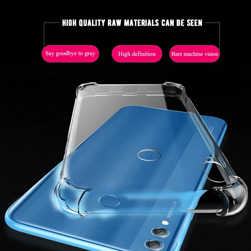 Модный силиконовый прозрачный чехол с четырьмя углами воздушной подушки для