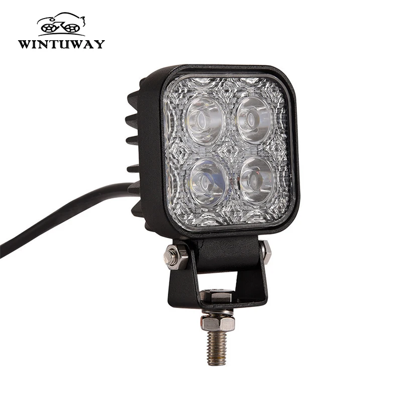 

1 шт., новинка, 12 Вт, 12 В, Светодиодная панель рабочего освещения, прожекторная фара, противотуманная фара для внедорожника, светодиодный, 3-дю...