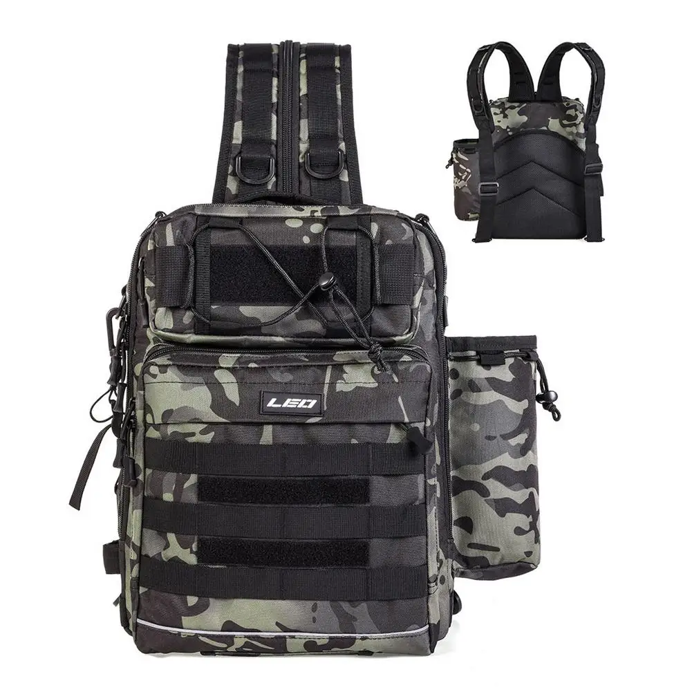 

Fishing Gear Backpack Camouflage Waterproof Fishing Tackle Bag Field Tactics Bag First Aid Kit Shoulder Bag Outdoor Sports Bag