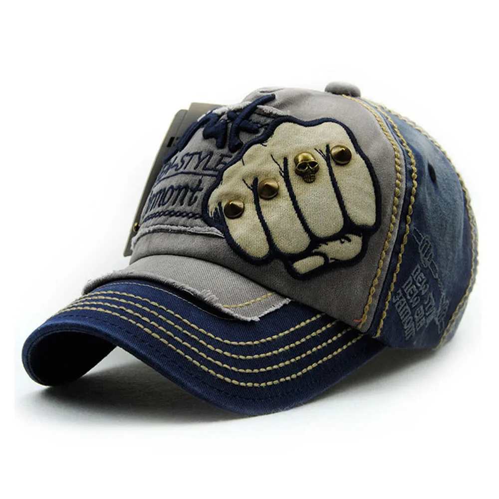 New Arrival Cool stylish Embroidered Summer Rivet Cap Hats Men Women Casual Baseball Caps Accessories gorro hombre verano 2019 | Аксессуары