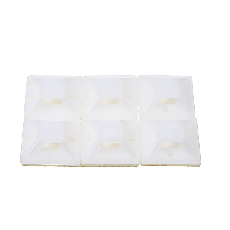 100 шт./упак. самоклеющиеся базовые крепления кабеля белые для на молнии опоры