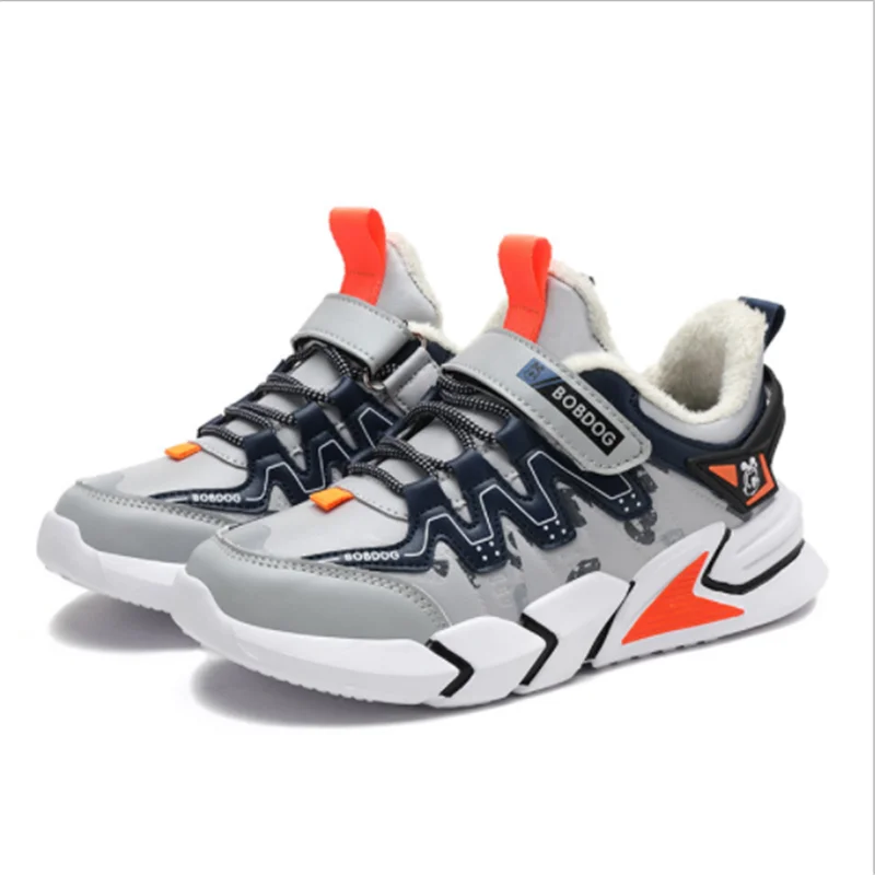 

2021 New Autumn Winter Children Shoes Kids Waterproof Lightweight Sneakers Boys Leather Child Fashion School Student Footwear