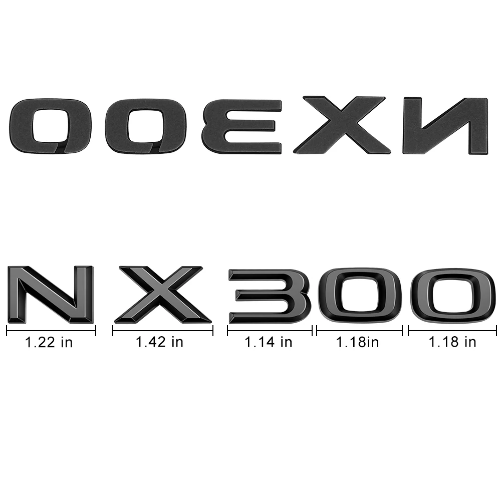 Черная серебряная NX300 NX200 эмблема значок задняя наклейка для Lexus NX200t стикер на