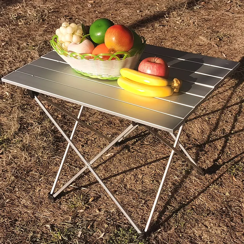 

Portable Aluminum Camping Folding Table with Net Pocket For Outdoor Camping & Picnic
