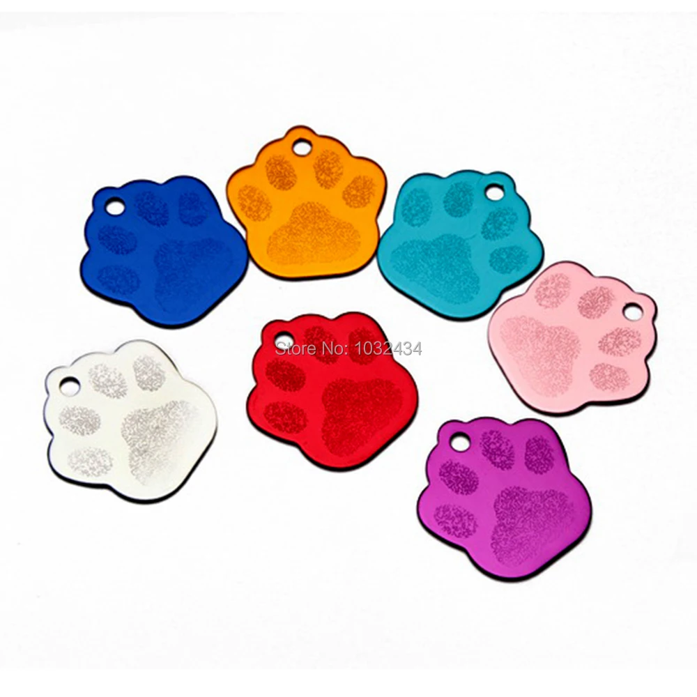 

200 pcs/lot Wholesale Pet Dog ID Tags Pendant Custom Engraved Cat Dog ID Tag Personalized Pet Jewelry Pendant