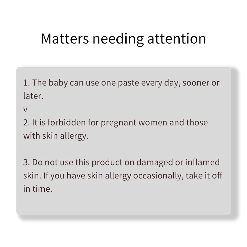 4 сумки Детская диарея травяные патчи ингредиент детская штукатурка
