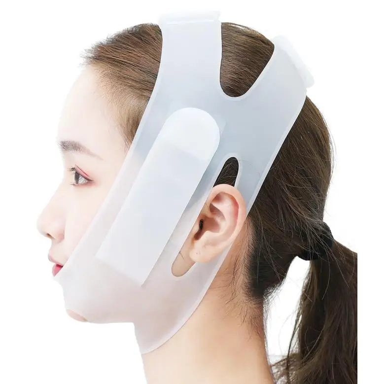 Face Lift Belt V Face Shaper Slimming Bandage Thin Chin Skin Firming Soft Silica Gel Anti Mildew Facial Slimming Tool