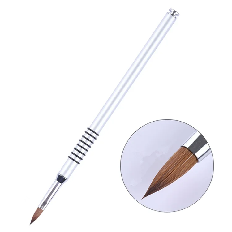 

Manicure Tool Pen Brush Carved Crystal Nail Nail Pen Special Metal Rod Phototherapy Engraving Three-dimensional Design Pen