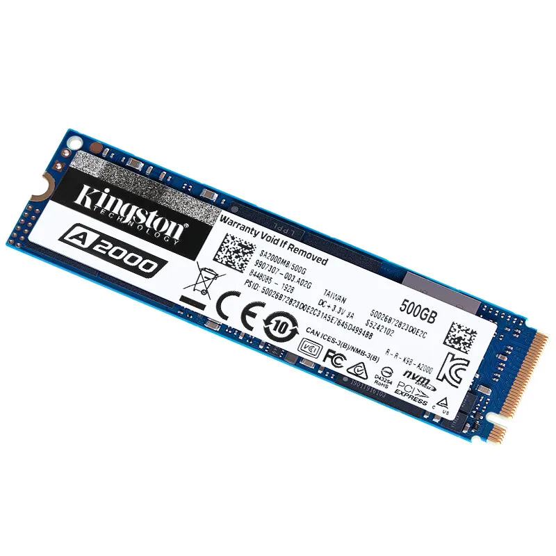 Kingston 240G 480G 960G A2000 NVMe M.2 SSD Внутренний твердотельный жесткий диск NVMe SSD для ПК ноутбука ультрабука