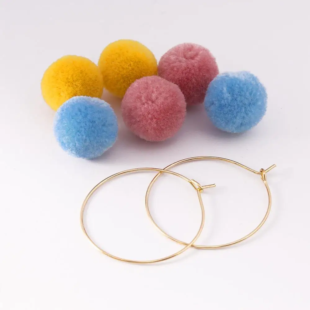 Sauvoo милый меховой шарик помпон длинные висячие серьги с бахромой уникальные