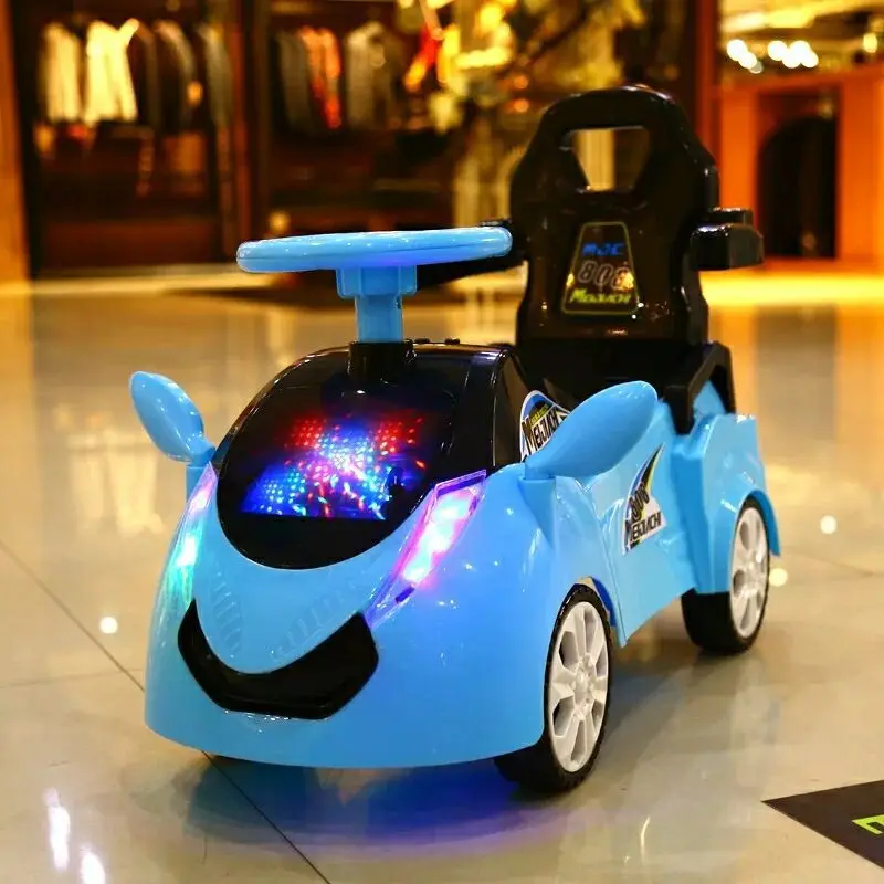 Детский Электрический четырехколесный игрушечный автомобиль, От 1 до 3 лет, Детский самокат с музыкой, йо-йо, детская коляска, ходунки, игрушечный автомобиль
