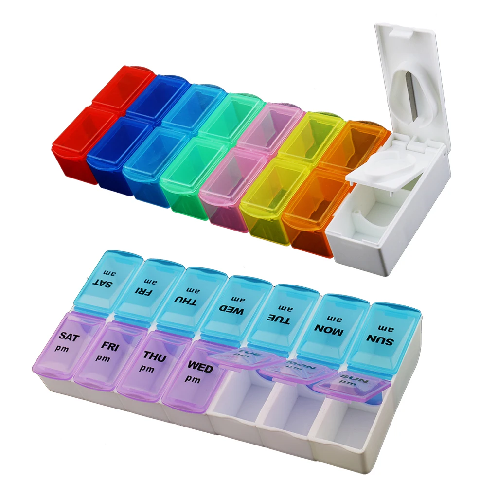 2 шт. органайзеры для хранения таблеток|Таблетницы и разделители| |