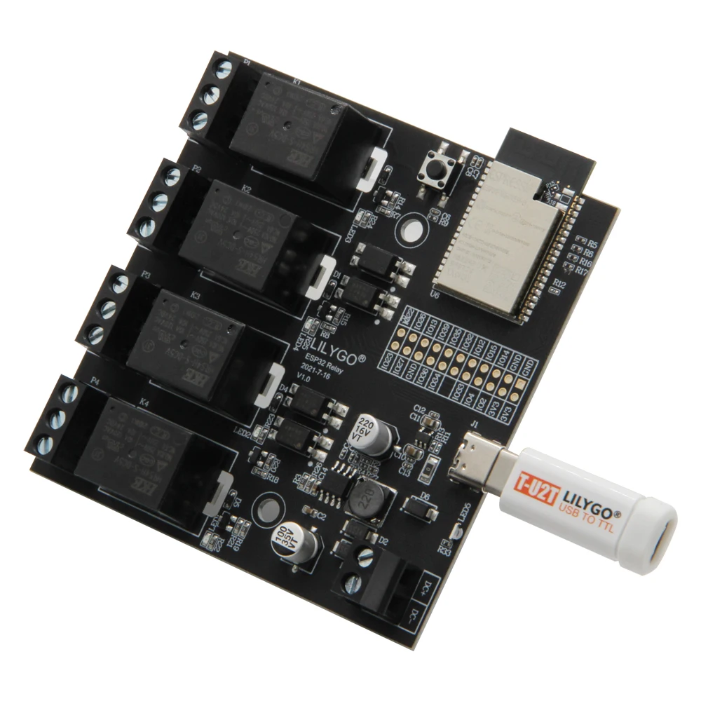 Лилиго®TTGO T-Relay ESP32 Chip DC 5V 4 группы реле Мб Flash IoT Поддержка Wi-Fi Bluetooth | Электроника