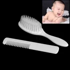 Детская расческа, набор из 2 предметов, мягкая щетина помогает отвязать волосы и держать голову ребенка