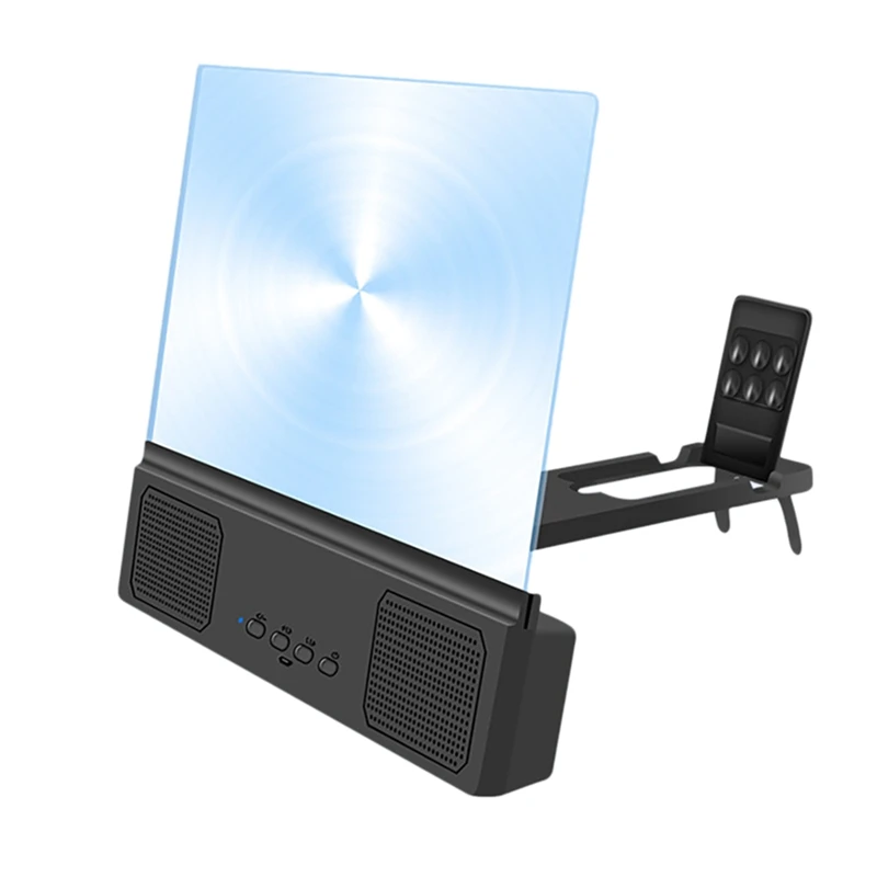 

14 Inch 3D Bluetooth Speaker Mobile Phone Bracket Amplifier Two-In-One Phone Bracket Large Anti-Blue