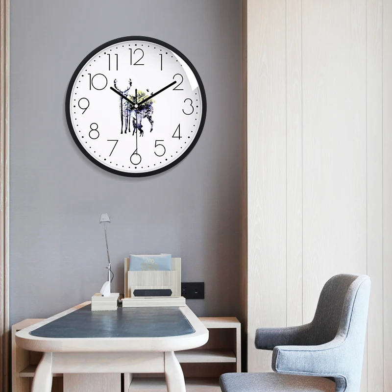 

Mute Nordic Wall Clocks Creative Living Room Personality Simple Quartz Wall Clock Modern Design Horloge Murale Home Decor DG50WC
