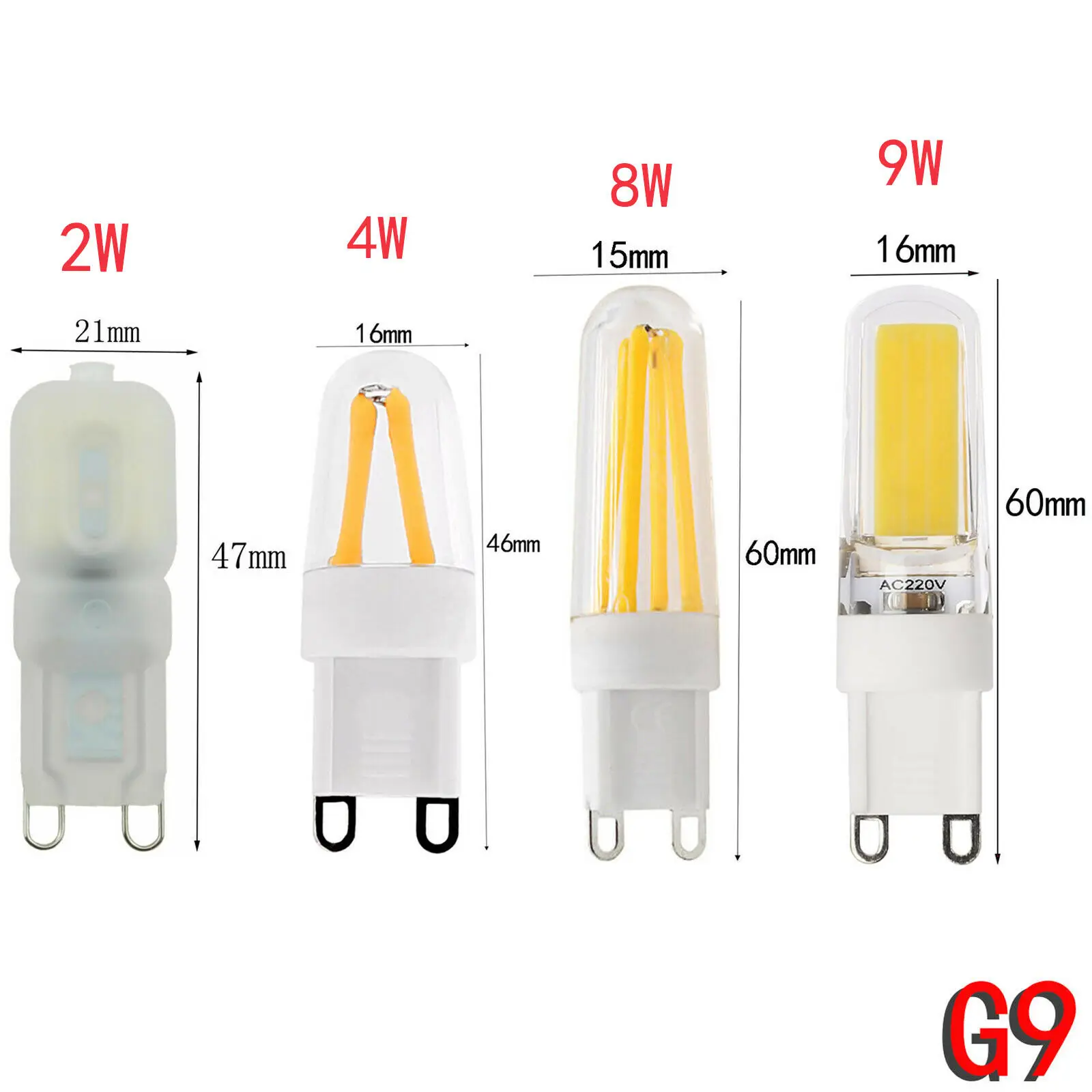 Mini G4 G9 E12 E14 4W 8W 9W Dimmable LED Silicone Crystal Corn Bulb SpotLight Lamp Replace Halogen Chandelier Pendant Lighting Y | Лампы и