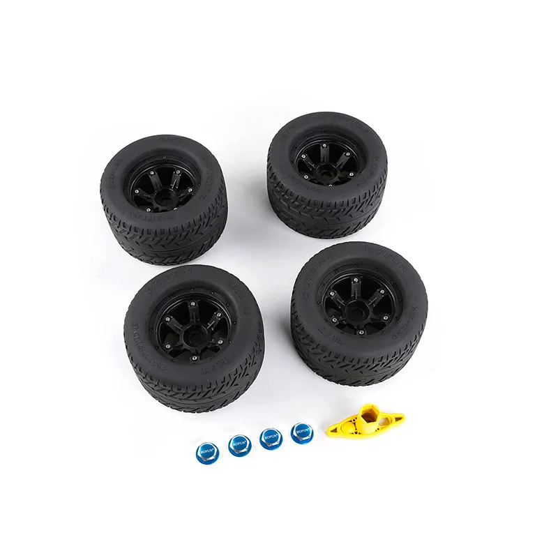 Bestellen 4PCS Auf Straße Rad Set 200*120MM Für 1/5 Traxxas MAX-X RC Auto Teile Fernbedienung Auto Upgrade Teile Orange Blau Farbe