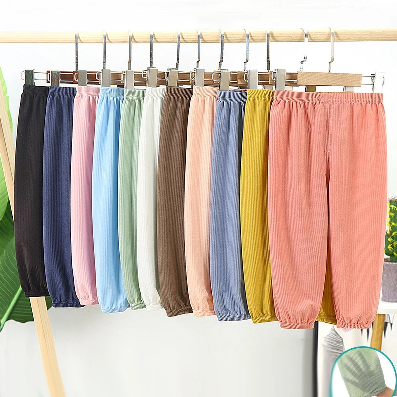 

Children's Pants For Girls Boys xxx Casual Trousers Loose Baby Pants Breathable Kids Clothes Cotton 2021 Spring Summer Clothing