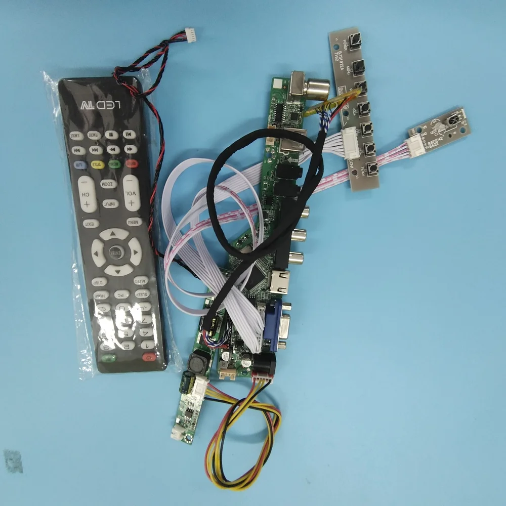 Комплект для M215HW01 V8 DIY CVBS Панель Экран 30pin ТВ AV USB ЖК-дисплей светодиодный LVDS плата