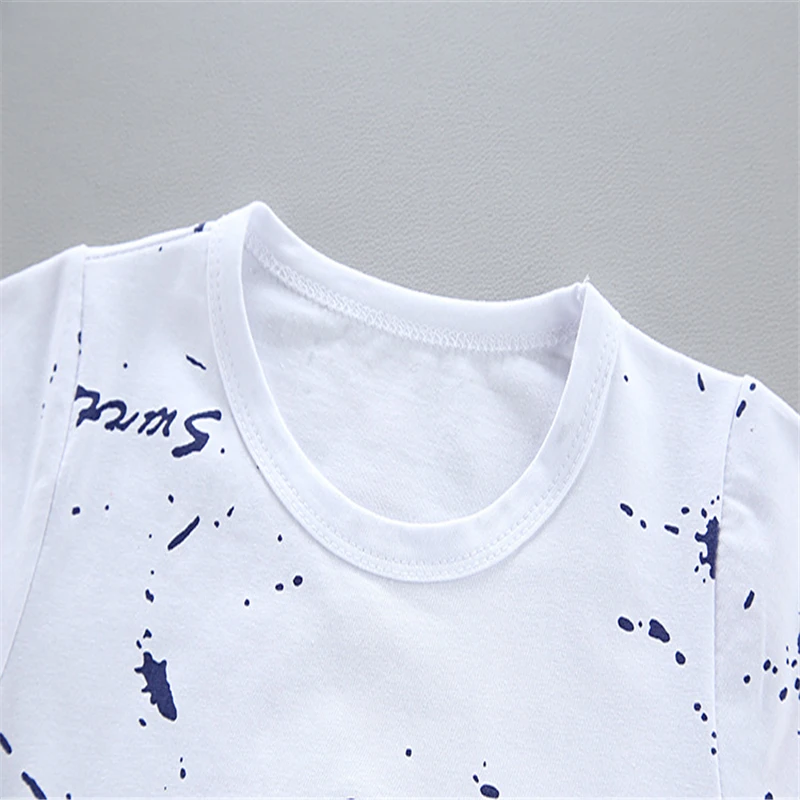 

Kids Boys Clothes Set Pentagram Star Print T-Shirt For Boys Tops Boys Set Children Kids Infant Outfits