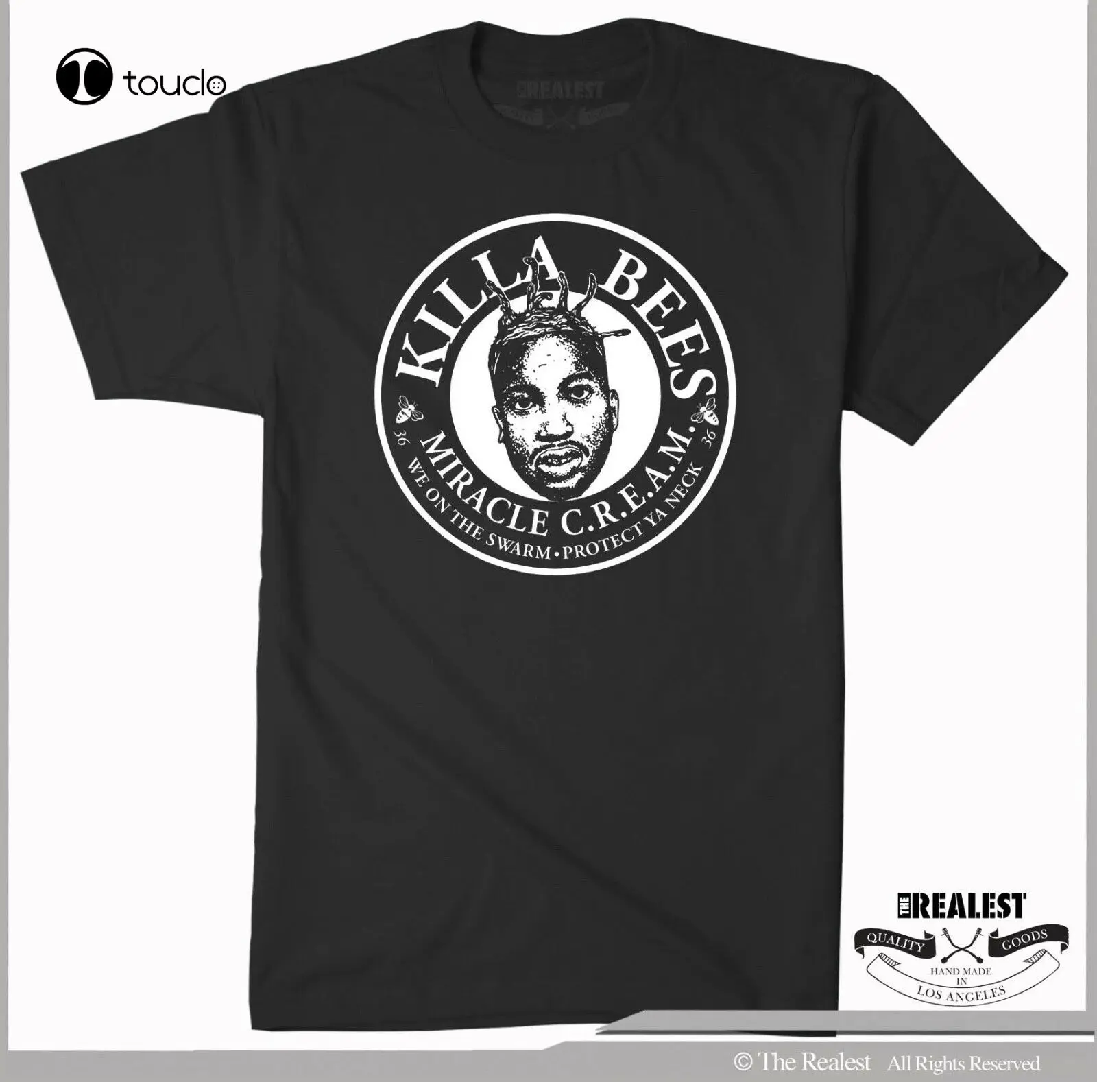 

New Killa Bees Ol' Dirty Bastard T Shirt Tang Classic Hip Hop Rza Wu Clan Tee Shirt S-5Xl