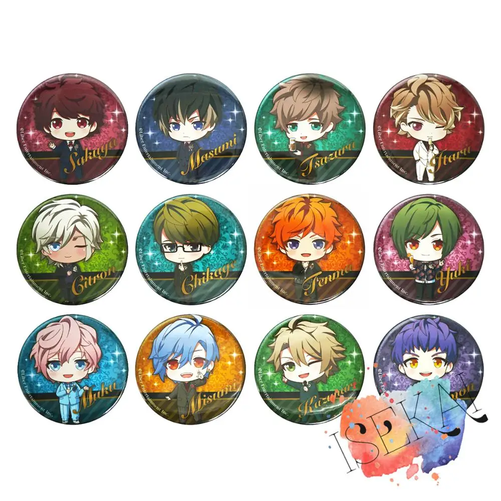 A3! Значок аниме игровой значок Сакуя масуми минаки цудуру чигасаки итару Цитрон сакисака муку металлический значок брошь булавки