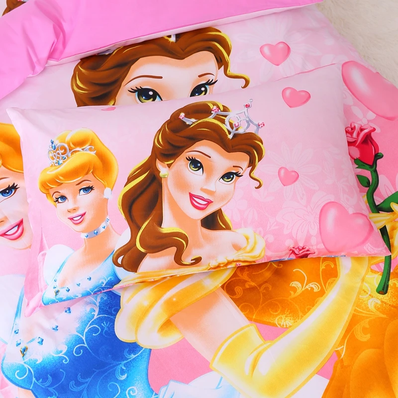 Дисней светло розовый Золушка Принцесса Человек паук постельное белье