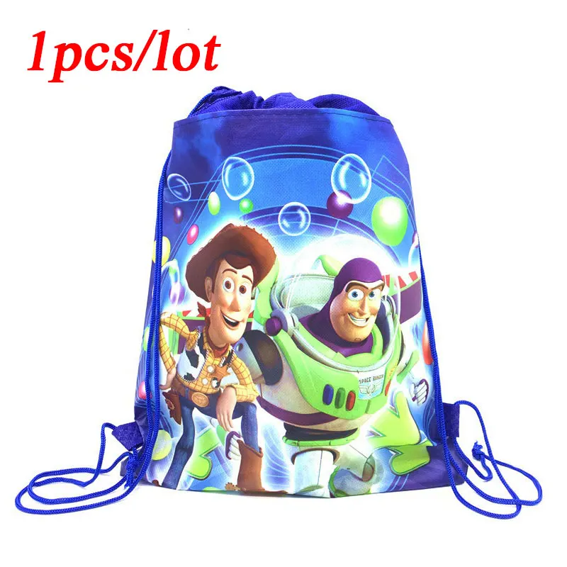 

Birthday Events Party Disney Toy StoryTheme Decoration Mochila Happy Baby Shower Backpack Kids Favors Drawstring Gifts Bags 1PCS