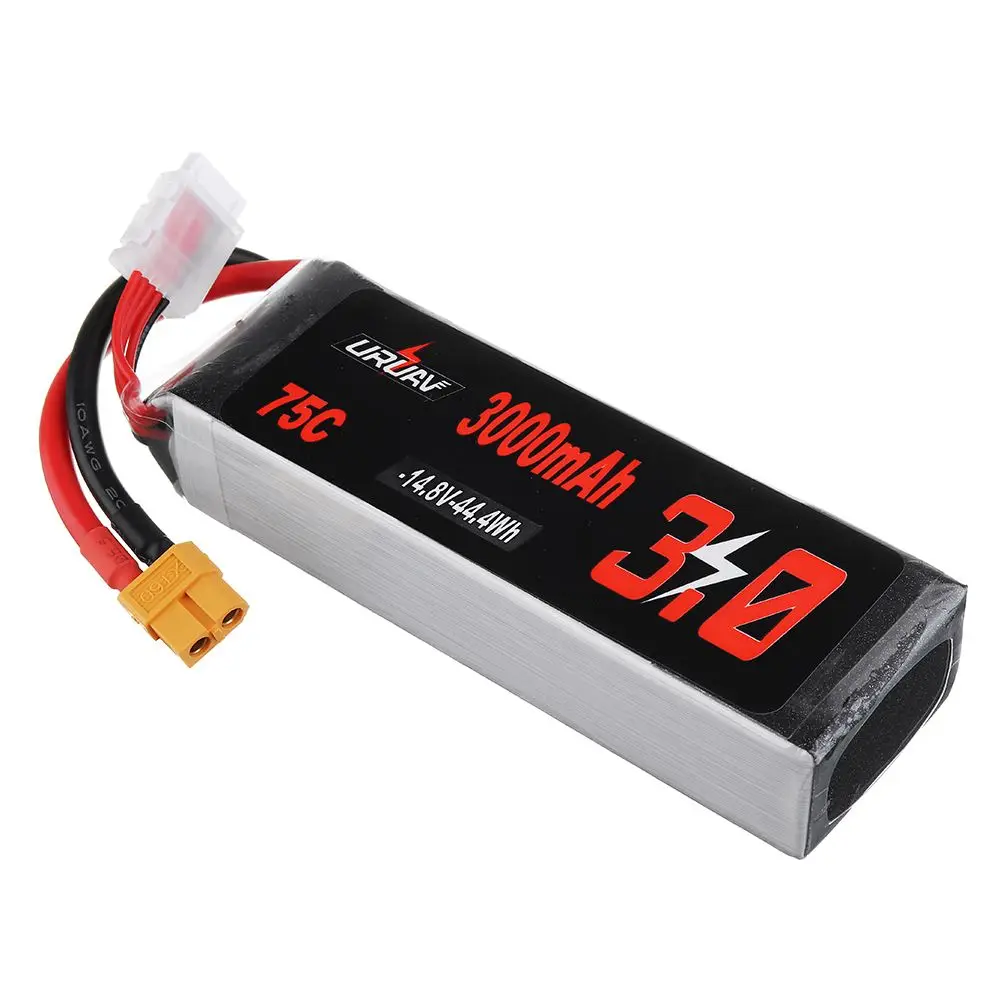 Высокое качество URUAV 14,8 V 3000mAh 75C 4S Lipo батарея XT60 Разъем для RC гоночного дрона квадрокоптера запасные части Аксессуары