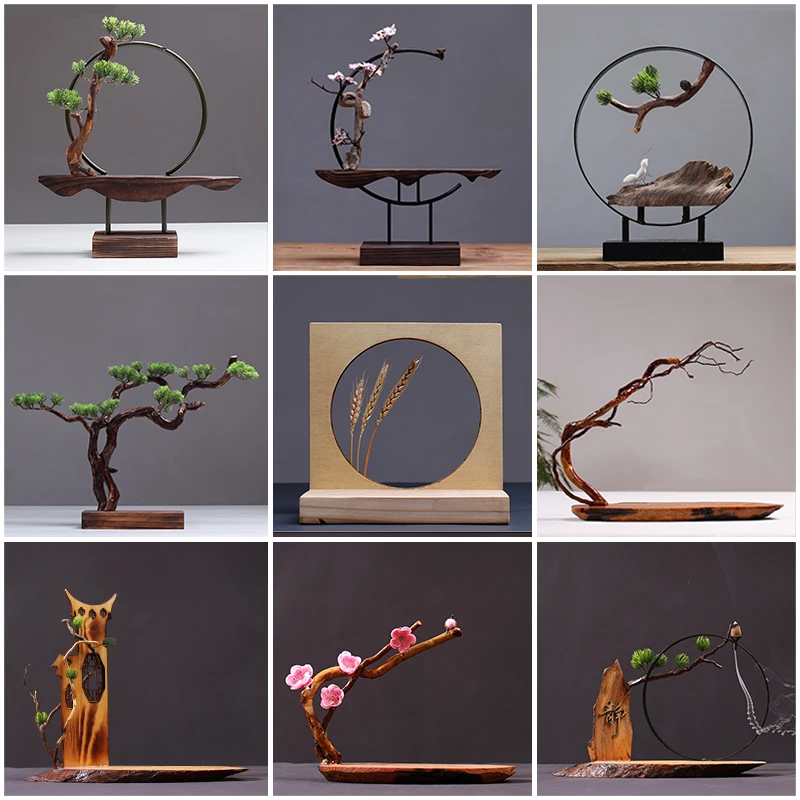 Китайские деревянные поделки креативная резьба по дереву дзен украшения блог