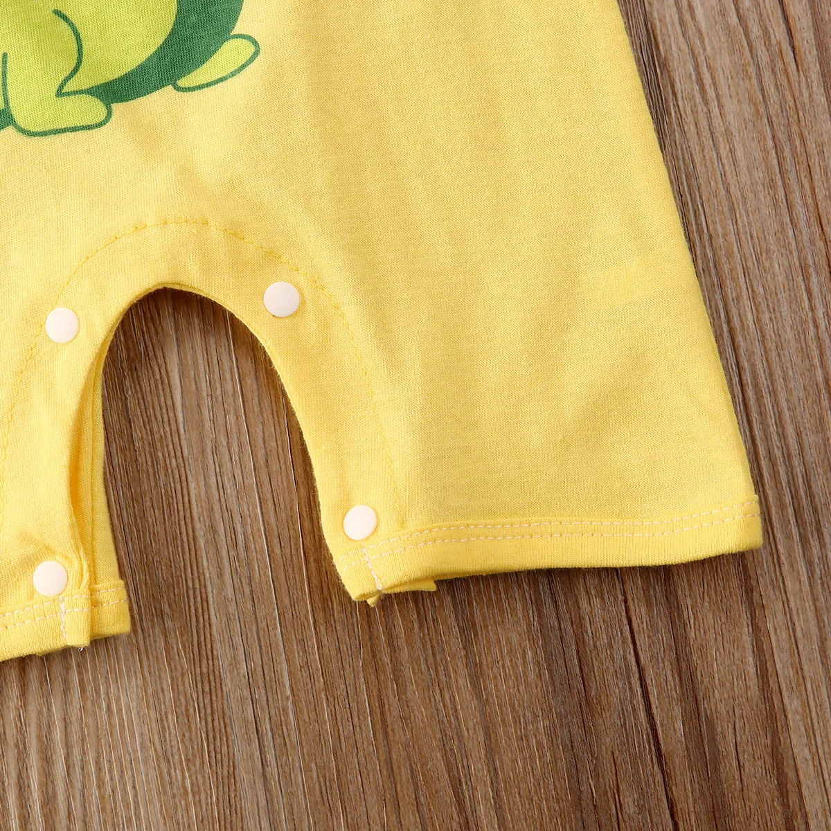 Летний детский комбинезон с короткими рукавами мультяшным животным