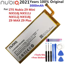 Original 3000mAh Battery Li3829T44P6HA74140 For ZTE Nubia Z7 Z9 NX508J NX510J NX511J Z9 Max Plus Z9 mini Cell Phone Battery