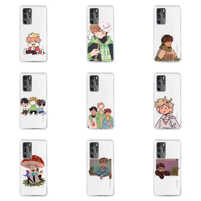 

Dream Smp Phone Case Transparent For Huawei honor V 9 8 10 20 7 i S A C X pro lite play Soft TPU Clear Mobile bags