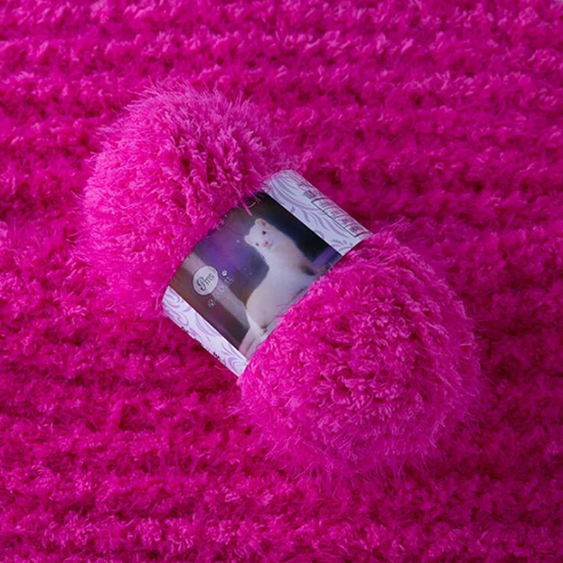 100 г/шарик зернистая объемная пушистая меховая мохеровая толстая пряжа для